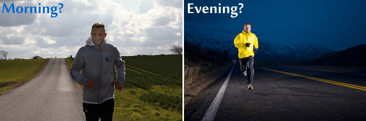 Running Practice Time - Morning or Evening?